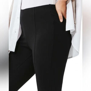 Joe  fresh black tailored skinny leggings dress pants Sz L